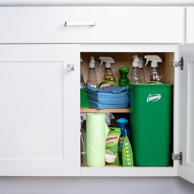 Libman Rinse 'n Wring Mop and Bucket System | Microfiber Floor Mop | Hardwood Floor Cleaner | Wet & Dry Mop | Clean & Dirty Water Chambers | Power Blades | 1 Total Microfiber Pad