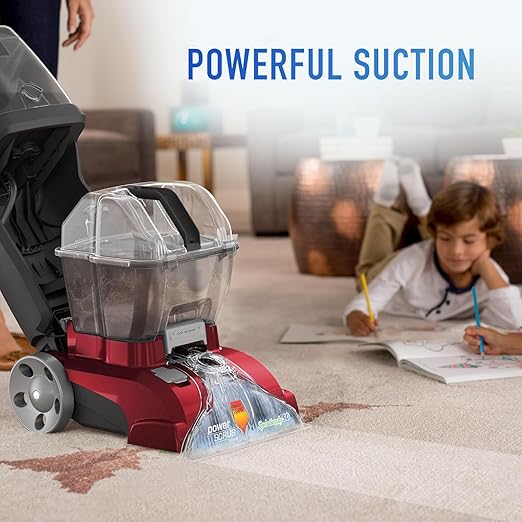 Hoover PowerScrub Deluxe Carpet Cleaner Machine, Upright Shampooer, FH50150NC + Hoover Oxy Deep Cleaning Carpet Shampoo, 116 oz Formula, AH31936