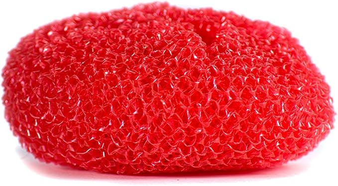 36 Round Nylon Dish Scrubber Scouring Pads by Scrub-It -3 Packs of 6 Scour Pads - Assorted Colors - Tough and Durable - Non-Scratch for Non-Stick Cookware - (36)