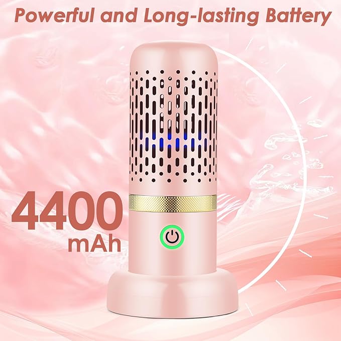 Cudinham Fruit and Vegetable Purifier Cleaner Washing Machine Upgraded Capsule Shape Disinfection OH-ion Purification Technology for Cleaning Grains Rice Meat Seafood, Pink