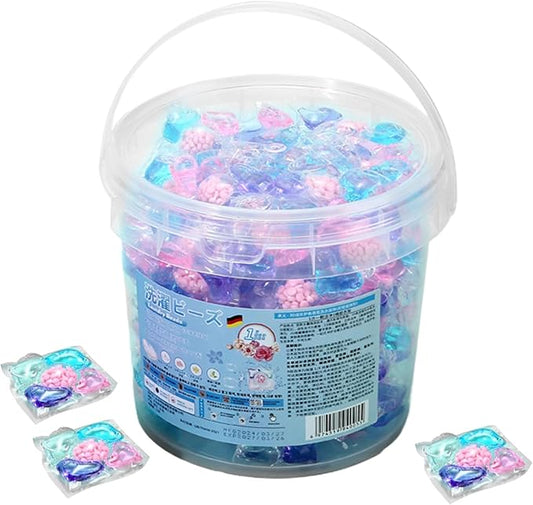 Laundry Detergent Pods - Deep Cleaning 40 Tablets Beads | Washing Machine Pods, Apartment Bathroom Home Dorm Room Hotel, Jeans Towels Sheets T Shirt Blouse, Powerful Stain Removal, Fresh Scent Laundry