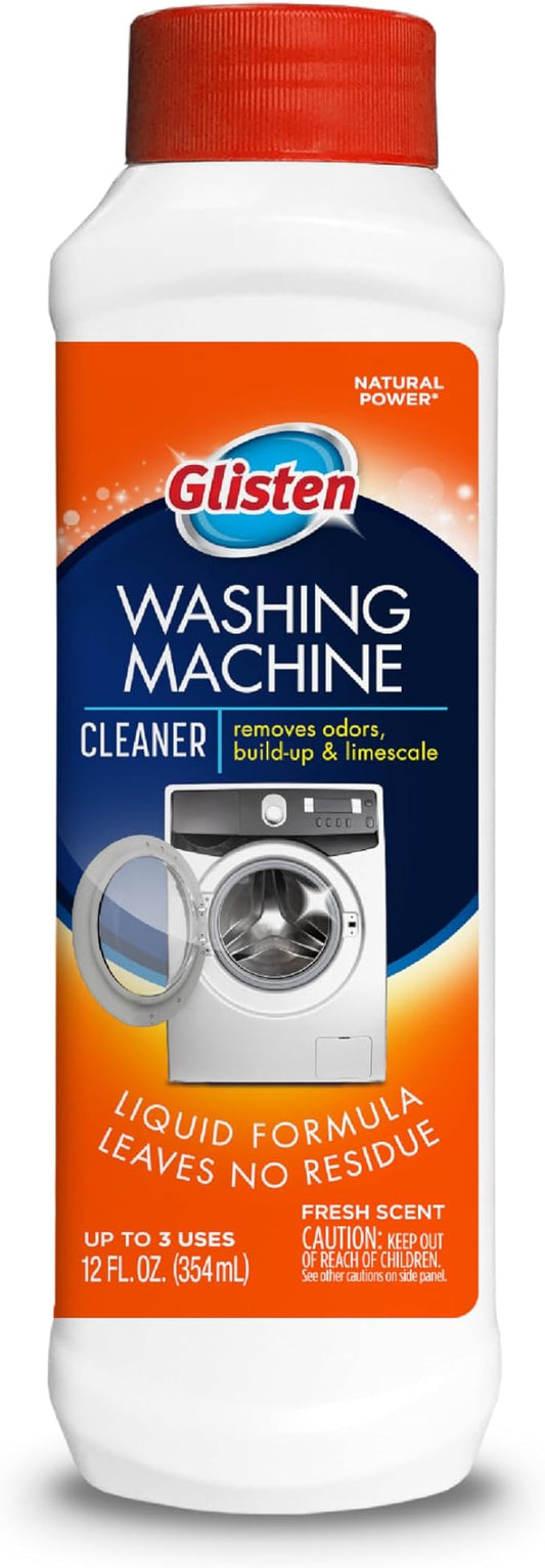 Glisten Washer Magic Washing Machine Cleaner and Deodorizer, 4 Bottles