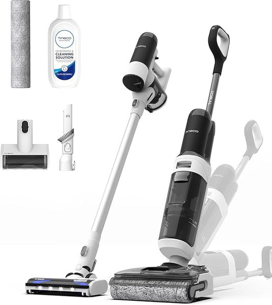 Tineco Floor ONE Switch S6 Stretch Wet Dry Vacuum Cleaner, Multi-Function, 180° Lay-Flat, Anti-Tangle Design, Self-Cleaning, 65Min Runtime, Dual-Edge Cleaning, Whole-House Cleaning Floor Cleaner
