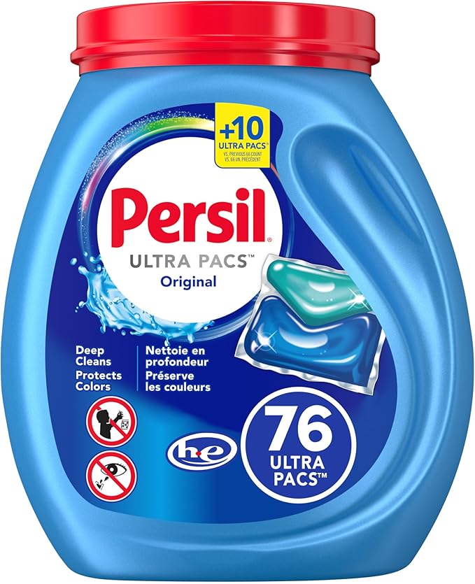 Persil Ultra Pacs Original Everyday Clean Laundry Detergent, 76 count
