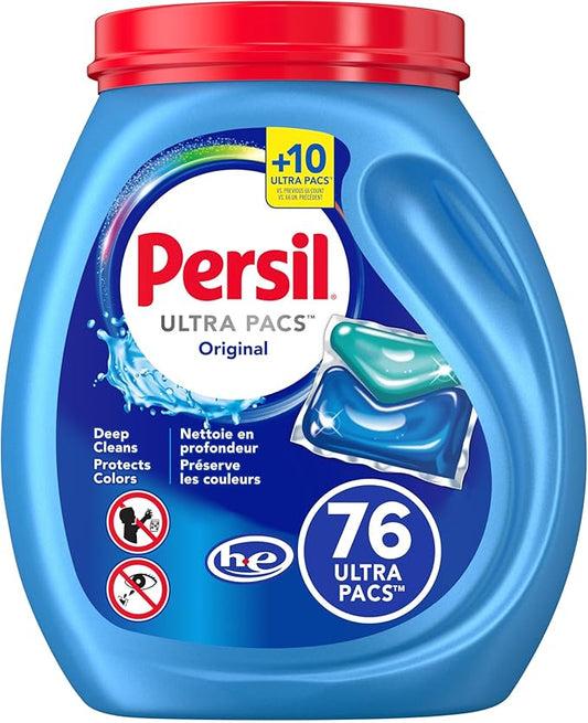Persil Ultra Pacs Original Everyday Clean Laundry Detergent, 76 count