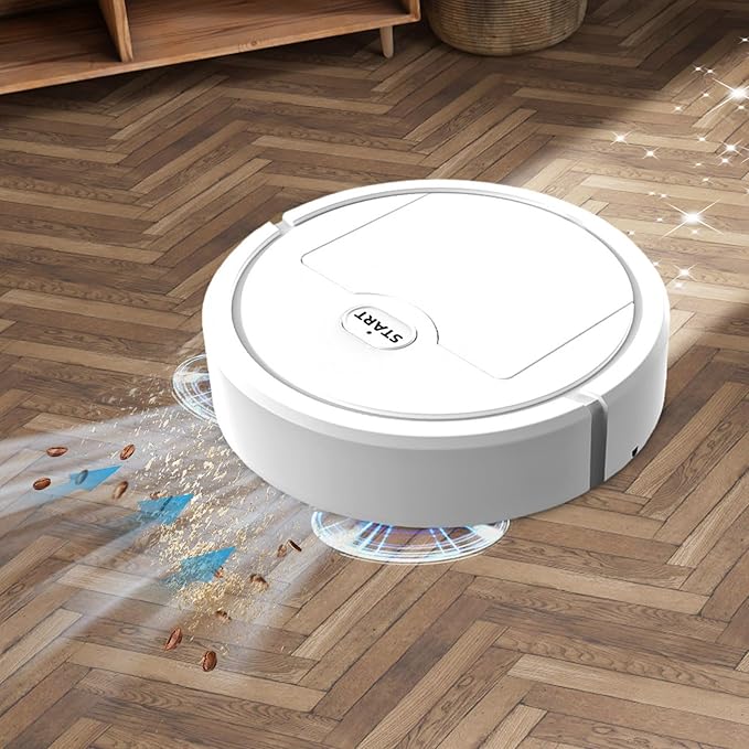 Robot Vacuum and Mop, Robot Vacuum Cleaner, Smart Automatic Sweeping, Multifunctional Structure, Compact & Mini Size, Quality Effecient Cleaning, Lazy-Friendly Cleaning Solution