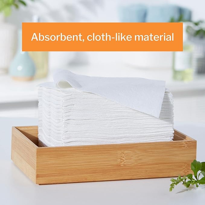 McKesson Disposable Washcloths, Soft, Absorbent and Strong, 10 in x 13 in, 70 Count, 1 Pack