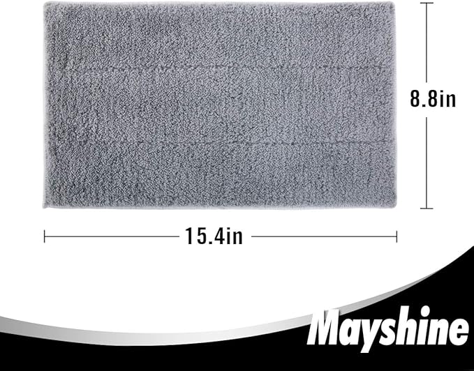 MAYSHINE 6 Pack Microfiber Head Flip Mop Refill Washable Pads Cleaning Replacement for Wet Mop and Dry Dust Mop, Machine Washable, 15.4 X 8.8 Inches, All Surface Cleaning