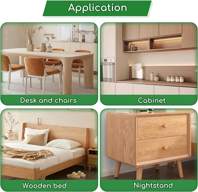 Wood Furniture Repair Kit, 24 Colors Wood Touch up Filler, Repair Scratch, Cracks, Stains, Discoloration for Wood Furniture, Door, Cabinet, Floor, Table Surface Wood - Walnut Series