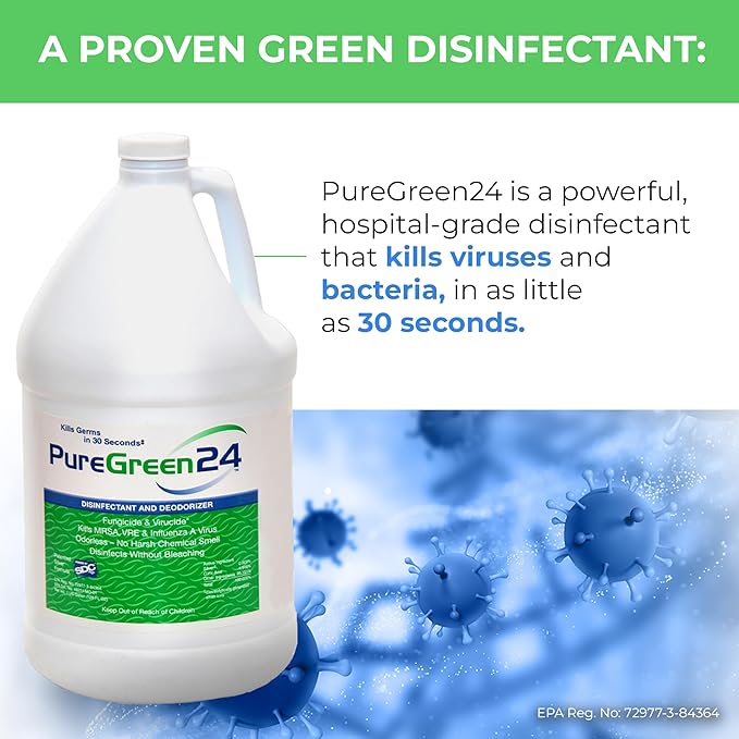 Safe & Effective Disinfectant. Kills Deadly Germs including RSV COVID-19 Norovirus MRSA Staph 2025 flu Bird flu Contains no toxic chemicals odorless child & pet safe 1 4oz spray bottle