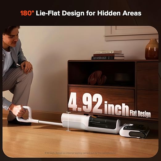 roborock F25 GT Set Wet Dry Vacuum Mop, Wet Dry Vacuum Cleaner Cordless, 20000Pa Floor Cleaner Machine for Tile Hard Floor, 194°F Self Cleaning Mop Combo with 180° Lie-Flat, 2 Extra Roller Brush