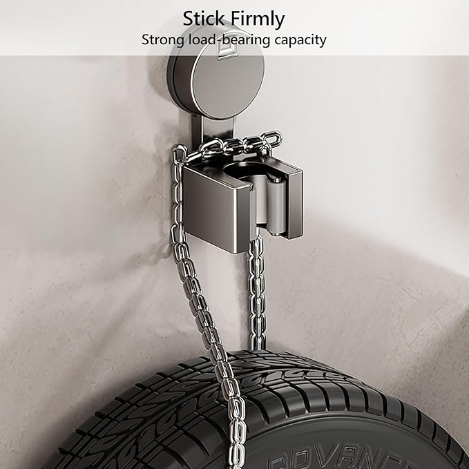 Wall Mounted Mop Organizers Strong Grip No Drilling Suction Brooms Holders Portable Accessory for Bathroom Use