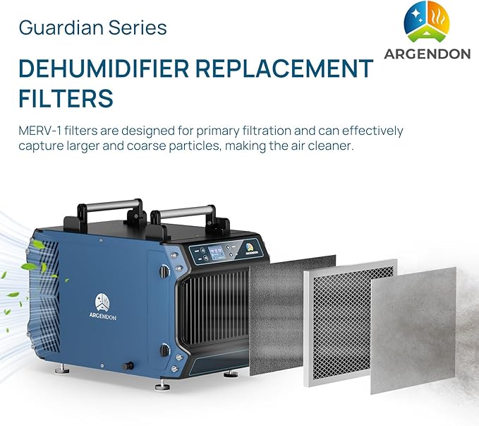 ARGENDON MERV-1 Filter Replacement for Crawl Space Dehumidifier Guardian 60/Guardian60P/Guardian 85P(3 Packs)