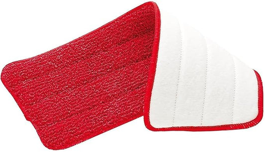 Rubbermaid Reveal Spray Mop Replacement Head, Red, Reusable Wet Mop Microfiber Pad for Floor Cleaning in Kitchen/Bathroom/Kitchen/School