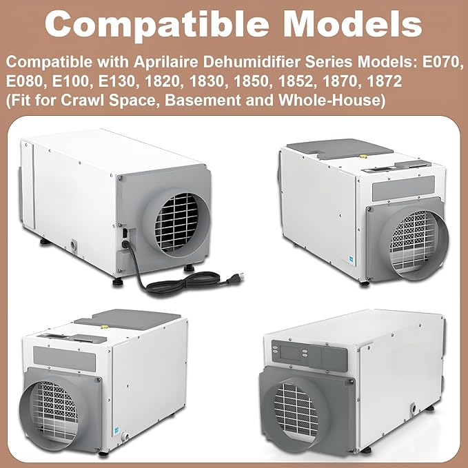 4 Packs 5879 Dehumidifier Riser Kit Compatible with Aprilaire Models E070, E080, E100, E130, 1820, 1830, 1850, 1852, 1870, 1872, Fit for Crawl Space, Basement and Whole-House