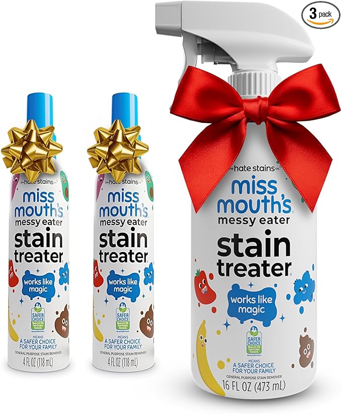 Miss Mouth's Messy Eater Stain Treater - 2 Pack Stain Remover Spray and 16oz Bottle