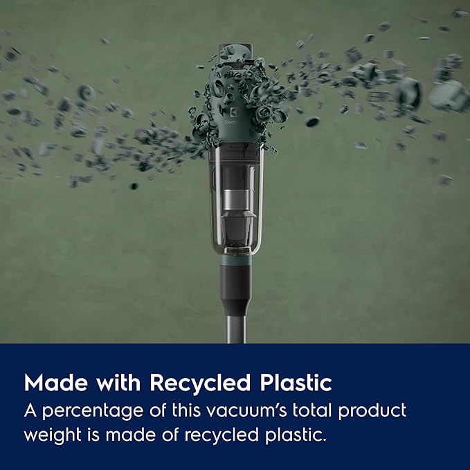 Electrolux Ultimate700 Cordless Stick Vacuum with PowerPro Bristle Nozzle and High Suction Power, 50-Minute Run Time, 4 Power Modes, Ocean Green