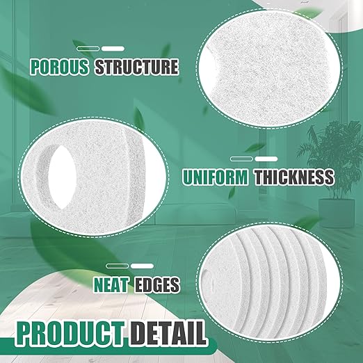 5 Pcs 12" Cleaning Orbiter Pads Commercial Floor Buffer Pads Hardwood Floor Maintenance Scrubber Polisher Cleaning and Stripping for Orbiter Machine (White)