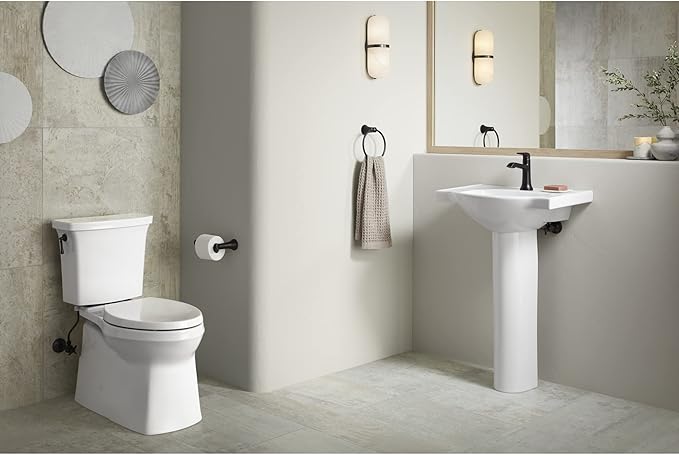 Kohler K-21954 Tempered Wall Mounted Pivoting Toilet Paper Holder - Vibrant Brushed Nickel