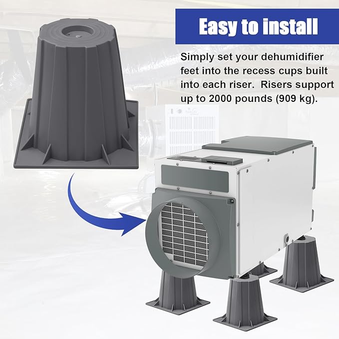 5879 Dehumidifier Riser Kit for E070, E080, E100, E130, 1820, 1830, 1850, 1852, 1870, 1872 (4 pc)