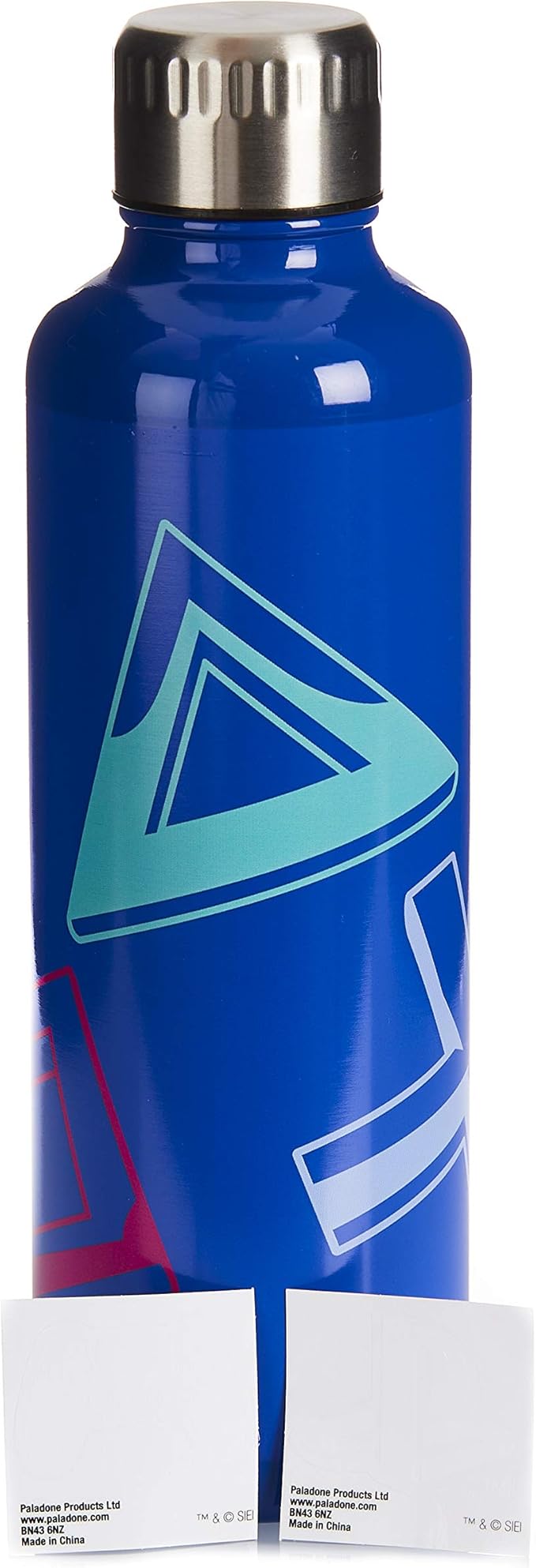 Paladone Playstation Water Bottle, Metal Sports Bottle