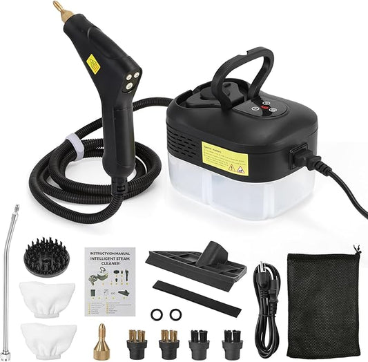 Dyna-Living Steam Cleaner 1500W Handheld Steamer for Cleaning Portable Car Steamer Cleaner, 221℉ High-Temp Steamer Cleaner for Home, Intelligent Touch Panel & Spray Gun Control