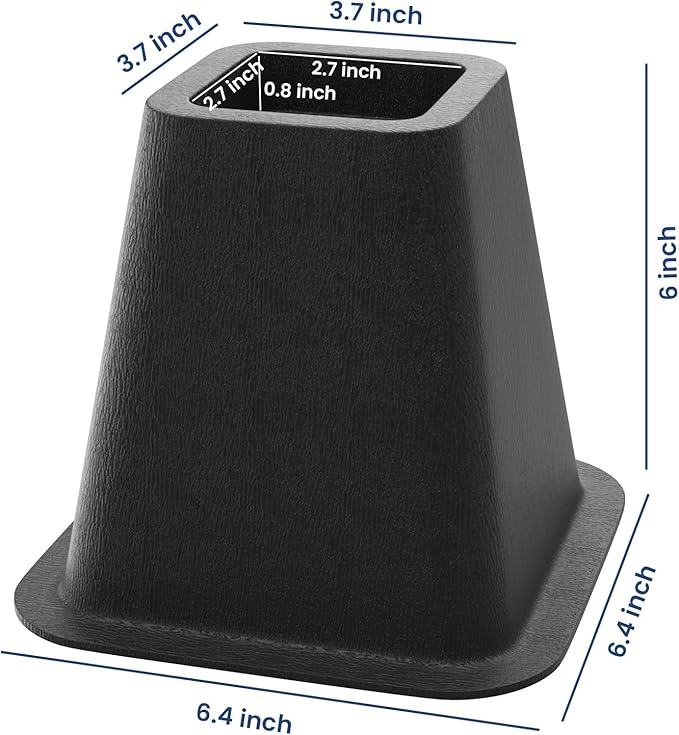 ALORAIR Dehumidifier Riser Kit 4-Pack, 6 Inch Heavy-Duty Universal Crawl Space Support for Optimal Drainage, Vibration & Noise Reduction, Fits All Crawlspace Dehumidifiers