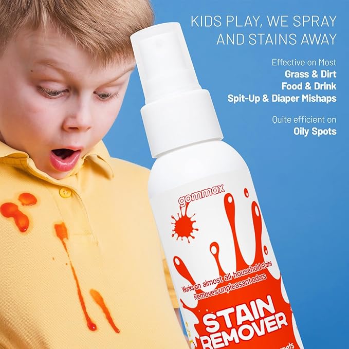 Multi-Use Stain Remover Spray, pH Neutral Formula for Clothes, Carpets, Upholstery and Linens, Water-Based Safe Formula for Baby Clothes (1)