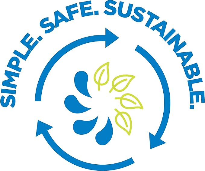 Nalgene Sustain Tritan BPA-Free Water Bottle Made with Material Derived from 50% Plastic Waste (using ISCC certified mass balance), 16 OZ, Narrow Mouth, Cerulean (Pack of 6)