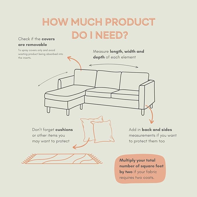 Fabric Protector Spray Bundle - 25.4 oz + 84.5 oz - Non Toxic, Odorless Upholstery & Fabric Stain Guard for Couch, Carpet, Shoes, Sofa, Furniture - Water-Based & Long-Lasting Protection