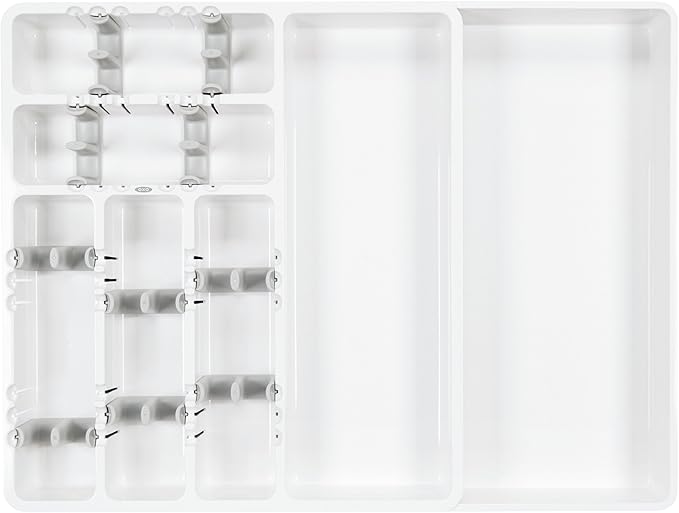 OXO Good Grips Large Expandable Utensil Organizer - White