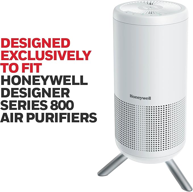 Honeywell HEPA Air Purifier Filter. AirFilter for Airborne Allergens, Wildfire, Smoke, Dust, Pet Dander, Pollen & More. J HEPA Filter for Honeywell HP1830 Air Purifiers, HRFJ830 (Pack of 2)