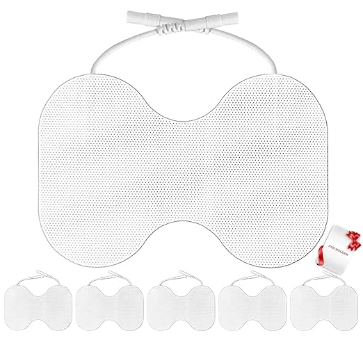 TENS Unit Replacement Pads - Pack of 6 Extra Large Butterfly Shaped Electrode Squares…