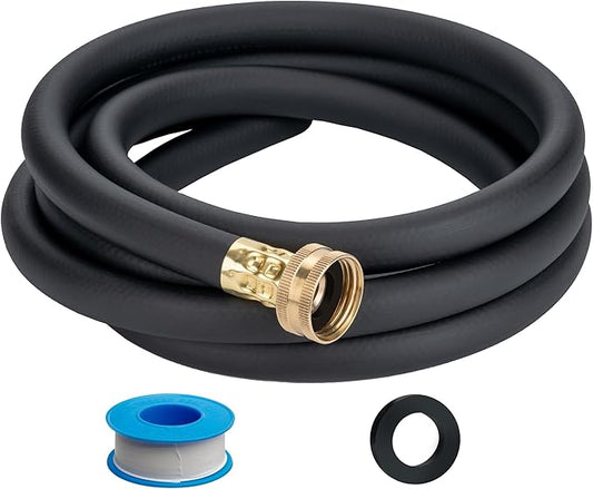 20FT Dehumidifier Drain Hose with 3/4” FHT Brass Rustproof Connector, Versatile Drain Hose Perfectly Compatible with most Dehumidifiers and 3/4” external thread outlet (Black, 20FT)