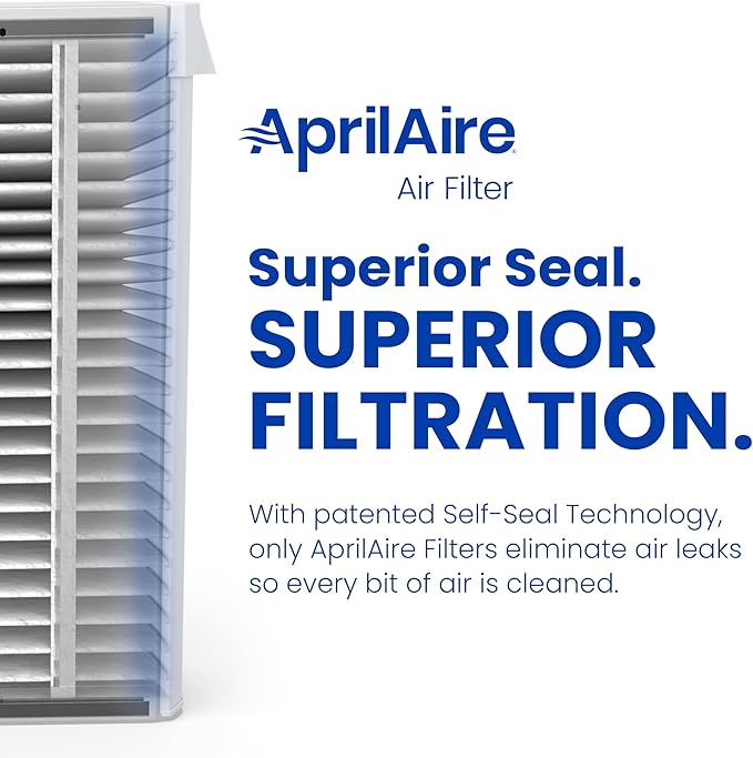 AprilAire 110 Replacement Filter for AprilAire Whole House Air Purifiers - MERV 11, Clean Air & Dust, 16x20x4 Air Filter (Pack of 1)