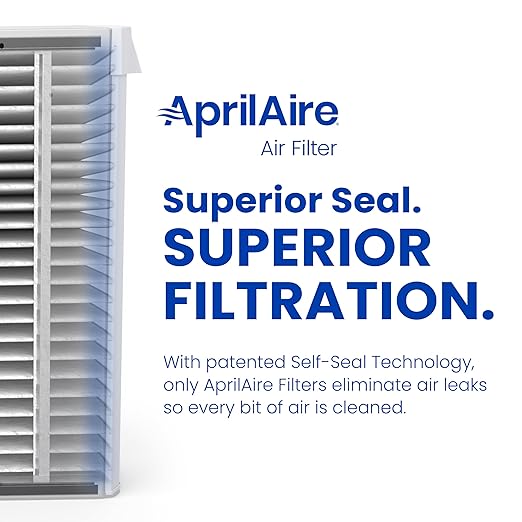 AprilAire 410 Replacement Filter for AprilAire Whole House Air Purifiers - MERV 11, Clean Air & Dust, 16x25x4 Air Filter (Pack of 2)