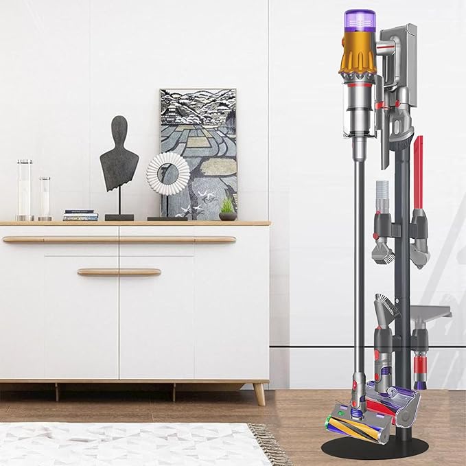 Vacuum Stand Compatible with V7 V8 V9 V10 V11 V15 Gen5(Max.11 Accessories),Metal Storage-Bracket-Holder-Stand-Organizer Easy-Access Storage docking station