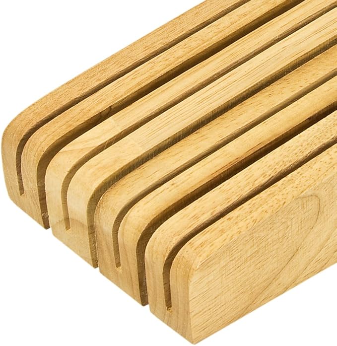 WÜSTHOF 7-Slot In Drawer Knife Storage, Natural Wood