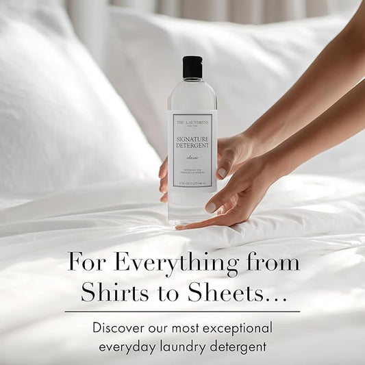 The Laundress Luxury Laundry Detergent, 31 Loads, Scented Signature Classic Fragrance, Concentrated Triple Enzyme Deep Cleaning and Targeted Stain Remover, 96% USDA Biobased Product (Pack of 2)