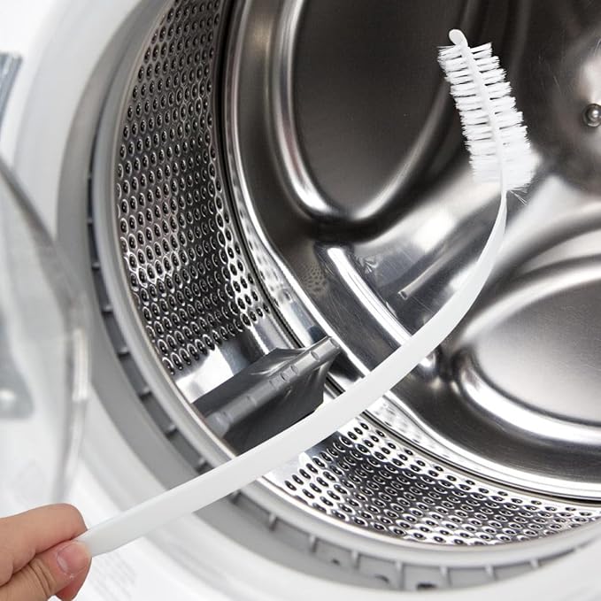 Luxshiny Washing Machine Cleaner Brush Set 2 Pcs Front Load Washer Drum Cleaning Brush with Soft Bristles and Flexible Slit for Effective Washer Dryer Accessories