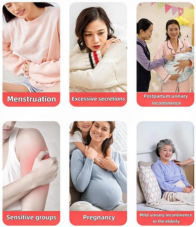 Reusable Incontinence Pads,Washcloth Cloth Menstrual Pads,7pcs/Set,Pack of 6+1 Storage Bag,Panty Liners,Heavy Flow Mama Sanitary Napkins