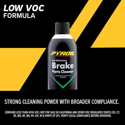 Non-Chlorinated Brake Parts Cleaner, Low VOC, Instantly Removes Brake Dust, Grease & Grime, Quick Drying, 13 Oz (Pack of 12)