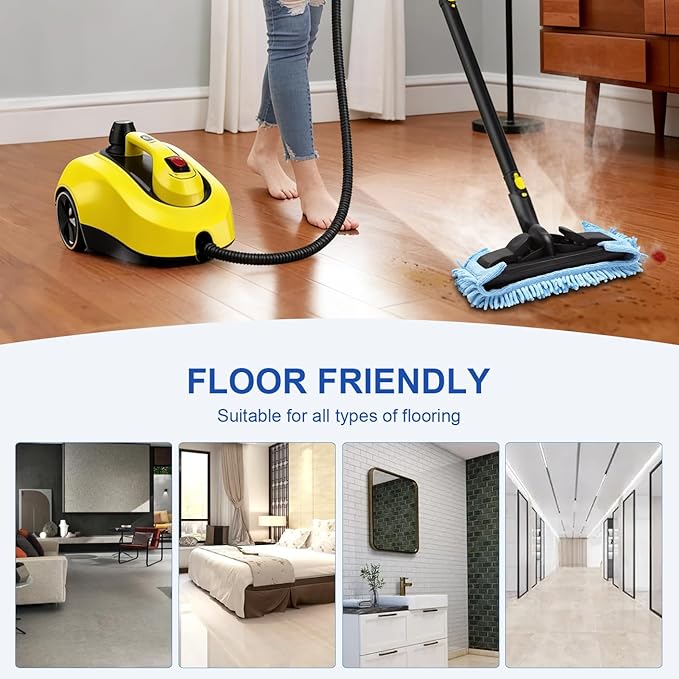 Microfiber Steam Mop Pads Compatible with Wagner Spraytech Steam Cleaner(905e, 915e, 925e), Washable & Reusable Microfiber Steam Mop Cloth(Chenille Pads)