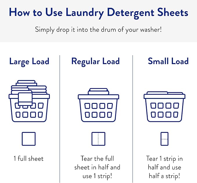 The Clean People Laundry Detergent Sheets - Laundry Soap - Ultra Concentrated, Recyclable Packaging, Stain Fighting - Sweet Petals & Vanilla, 192 Pack