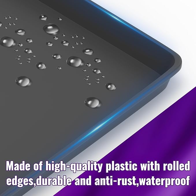 Mxclimate Drain Pan for Dehumidifier,Condensate Water Plastic Drip Tray 13 x 9 in Prevent Water Leakage,Floor Protection,Easy to Move Around