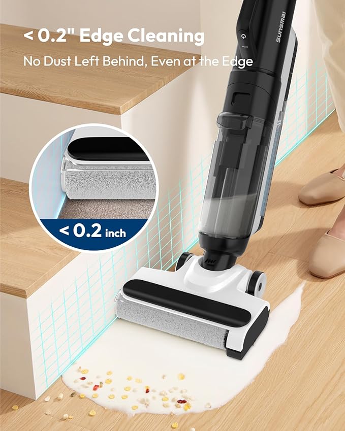 Wet Dry Vacuum Cleaner,Boost-Assisted Vacuum Mop,Equipped with Self-Cleaning System,Detachable Handheld Brush Head, Crevice Cleaning、 and Fabric Dusting,Apartment Essentials