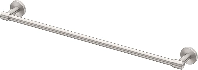 Gatco 4670 Reveal 24" Towel Bar, Satin Nickel | Wall Mounted Towel Holder for Bathroom, Total Length 26.13"