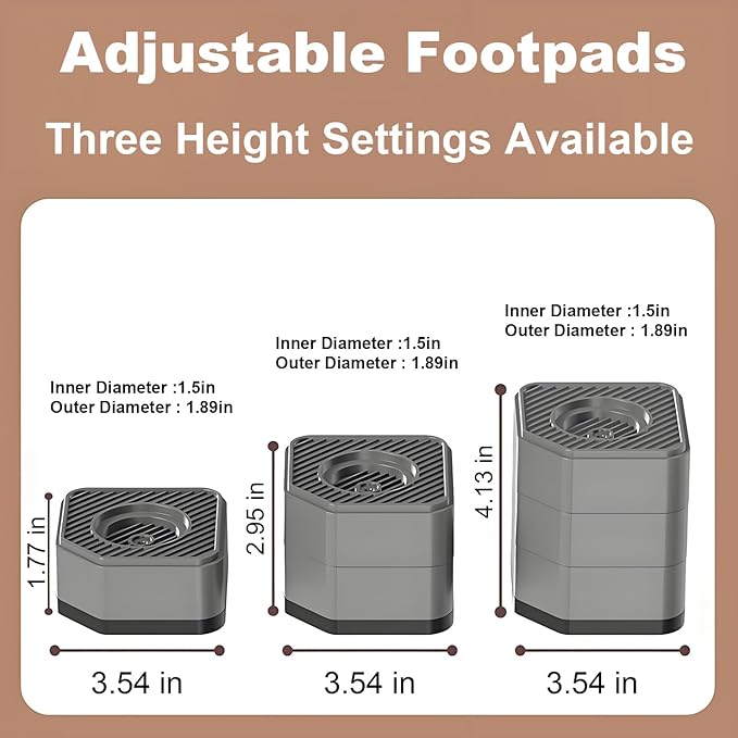 4 Packs 5879 Dehumidifier Riser Kit Compatible with Aprilaire Models E070, E080, E100, E130, 1820, 1830, 1850, 1852, 1870, 1872, Fit for Crawl Space, Basement and Whole-House