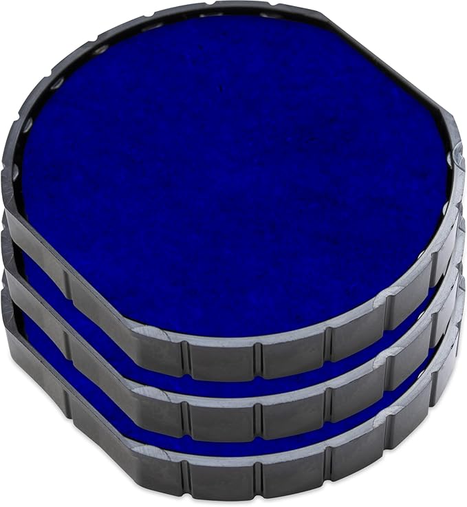 E/R45 Replacement Pad Compatible for 2000 Plus Printer R45 - Water Based - Pack of 3 - Blue