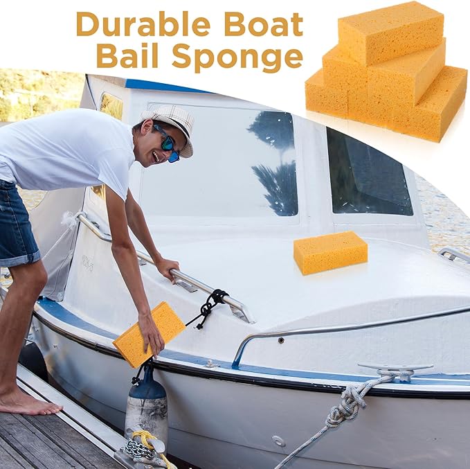 Mimorou 3 Pcs Large Sponge Bulk 7.9 x 3.9 x 2.4 Inch Grouting Car Washing Sponge for Thick Cleaning and Dish Washing